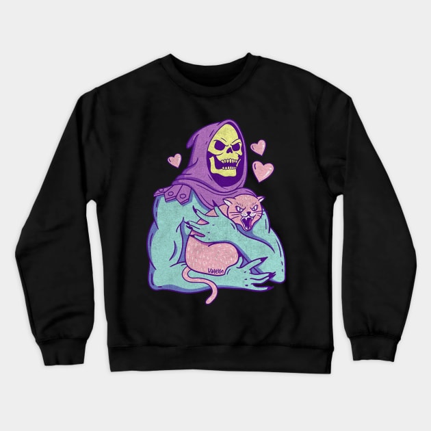 Skeletor Cat Crewneck Sweatshirt by Working Mens College